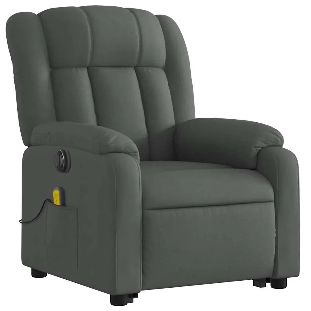 Electric Stand up Massage Recliner Chair Dark Grey Fabric Price