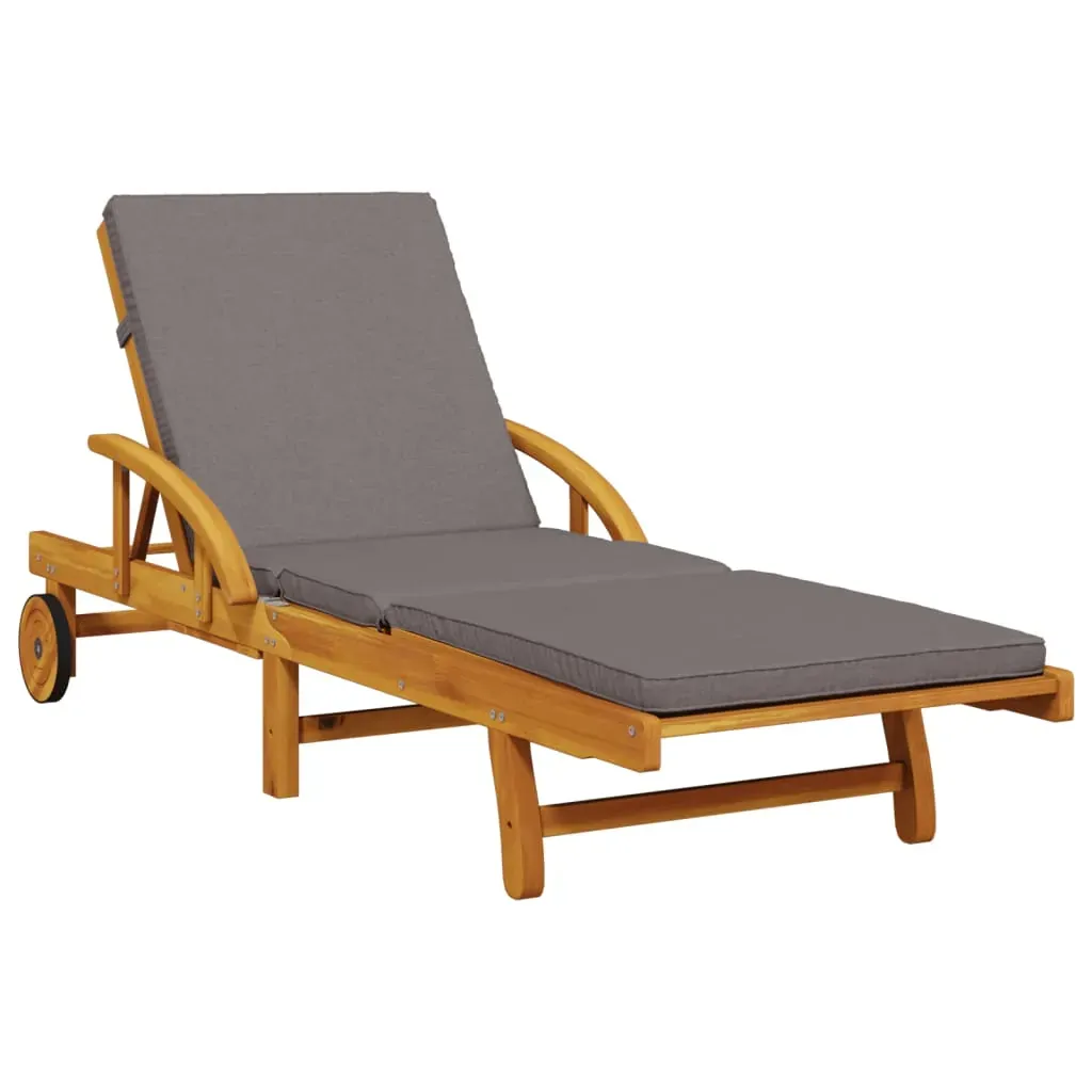 Sun Loungers 2 pcs with Cushions 200x68x83 cm Solid Wood Acacia Price