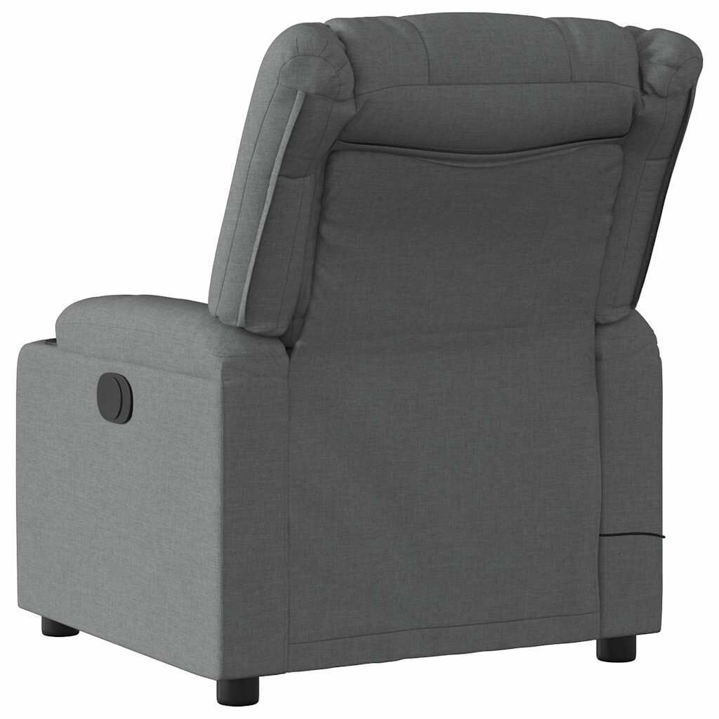 Electric Massage Recliner Chair Dark Grey Fabric Price