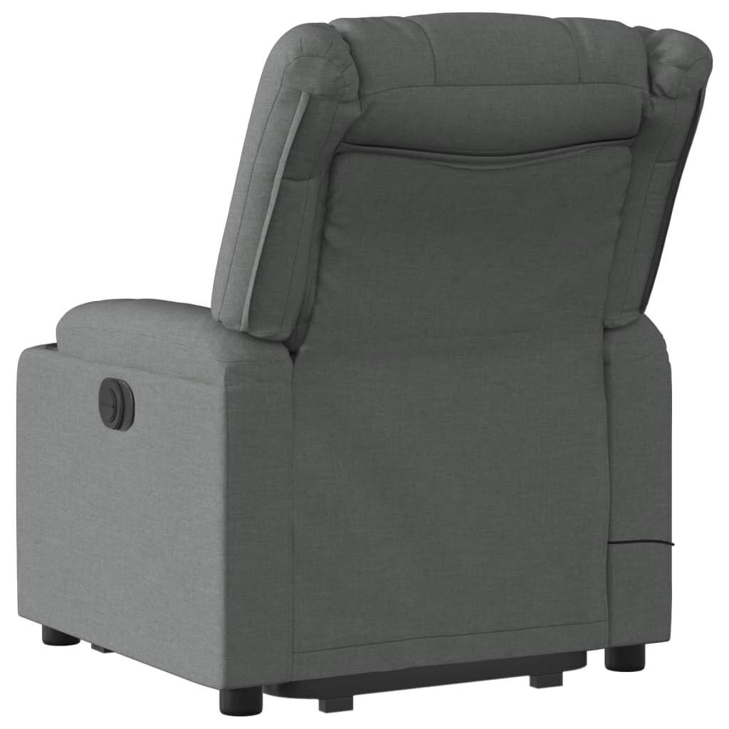 Stand up Massage Recliner Chair Dark Grey Fabric Price