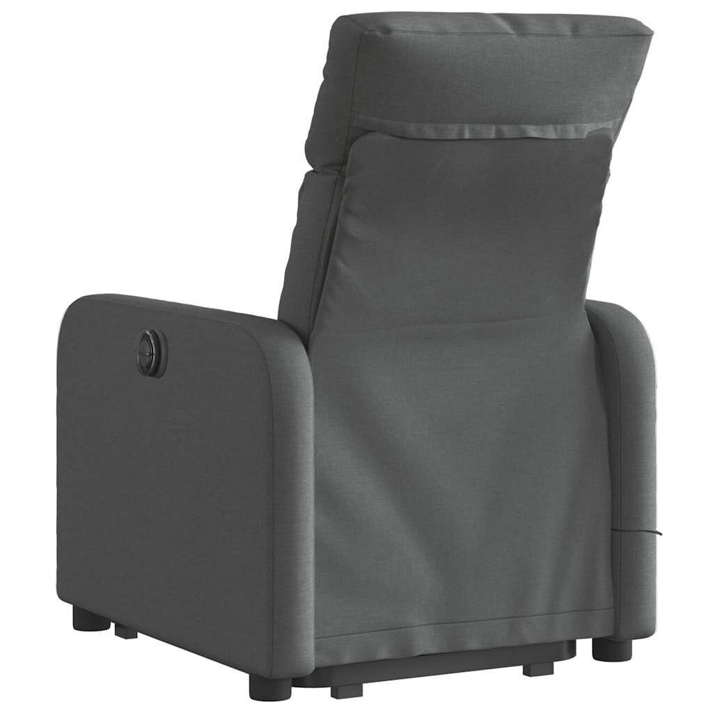 Stand up Massage Recliner Chair Dark Grey Fabric Price