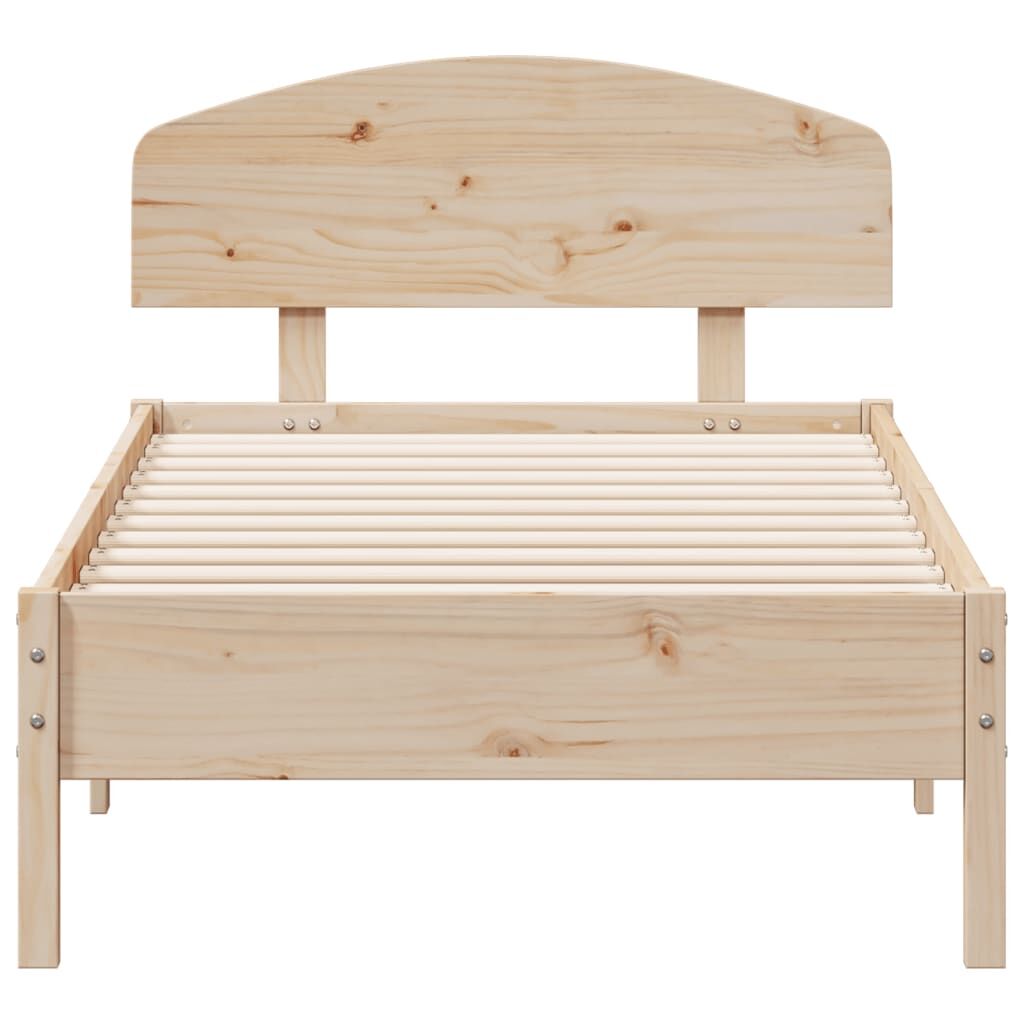 Bed Frame without Mattress 90x190 cm Solid Wood Pine Price