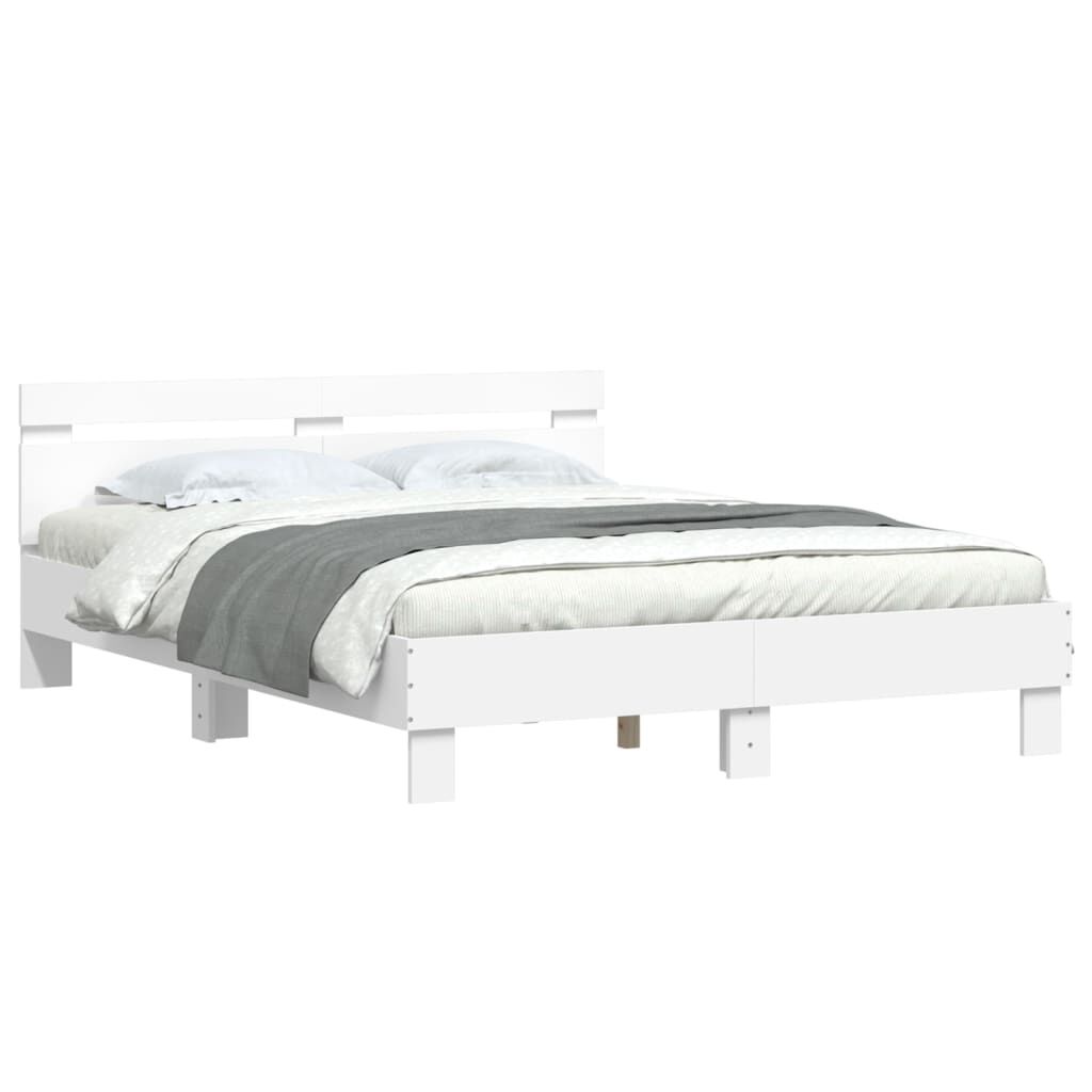Bed Frame without Mattress White 150x200 cm Price
