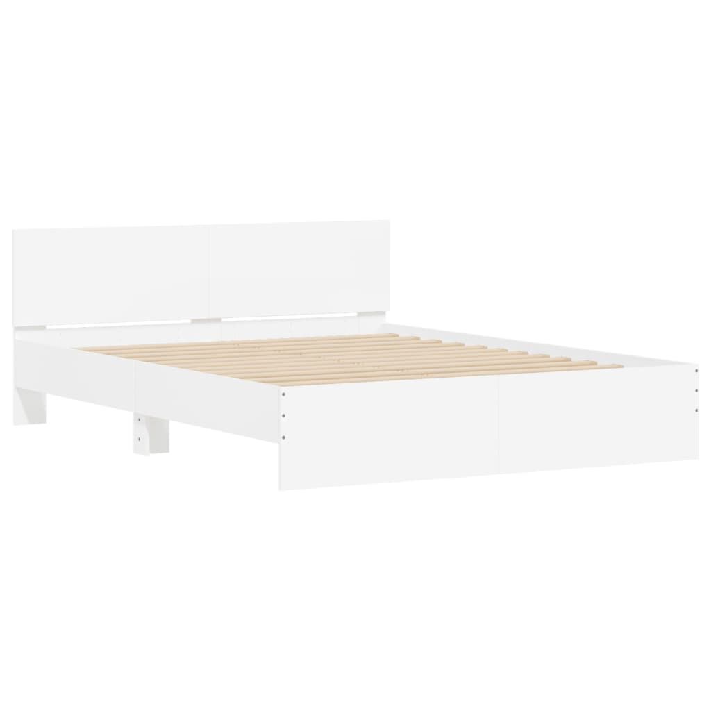 Bed Frame without Mattress White 150x200 cm Price