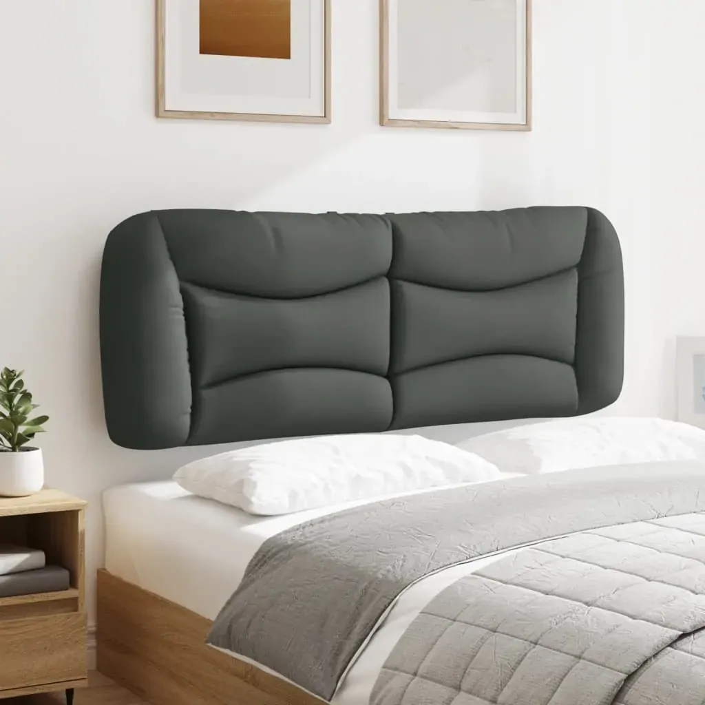 Headboard Cushion "Hvar" Dark Grey 137 cm Double Fabric Price