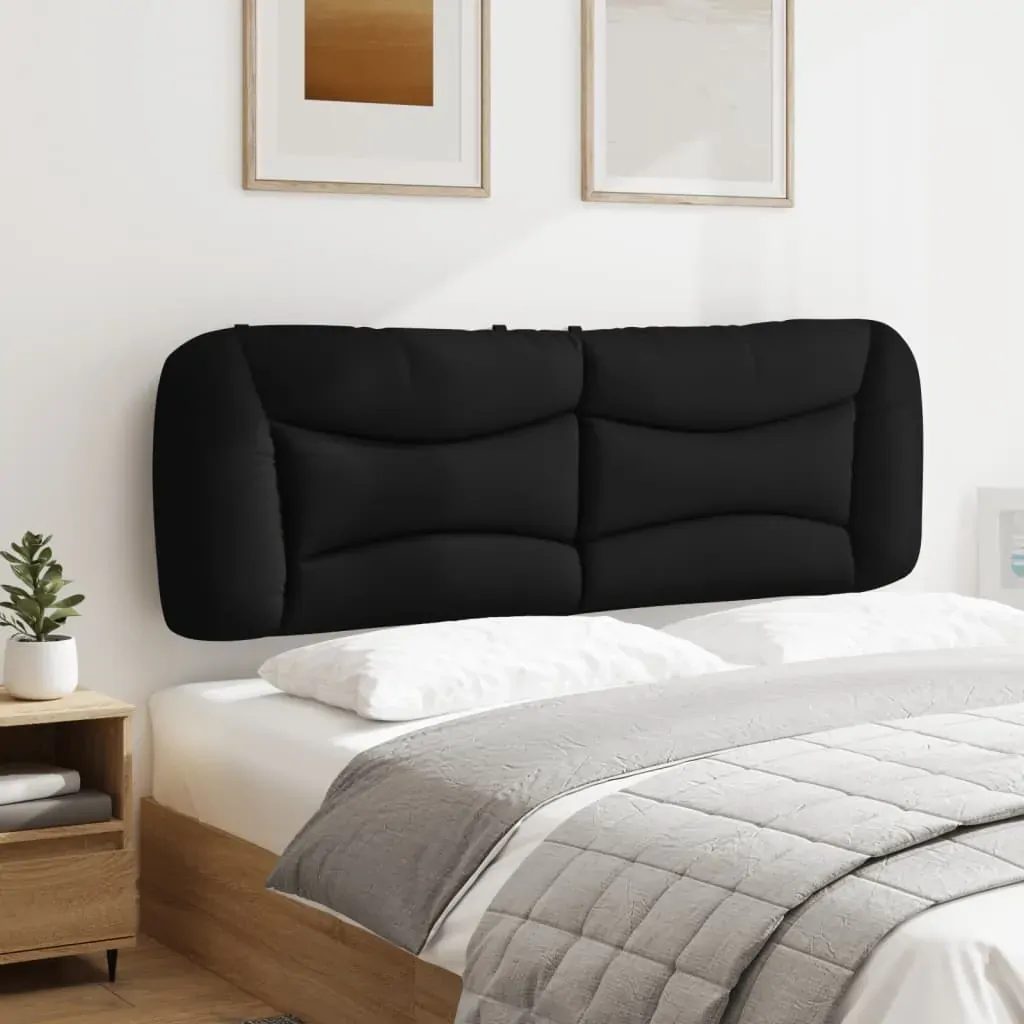 Headboard Cushion "Hvar" Black 153 cm Fabric Price