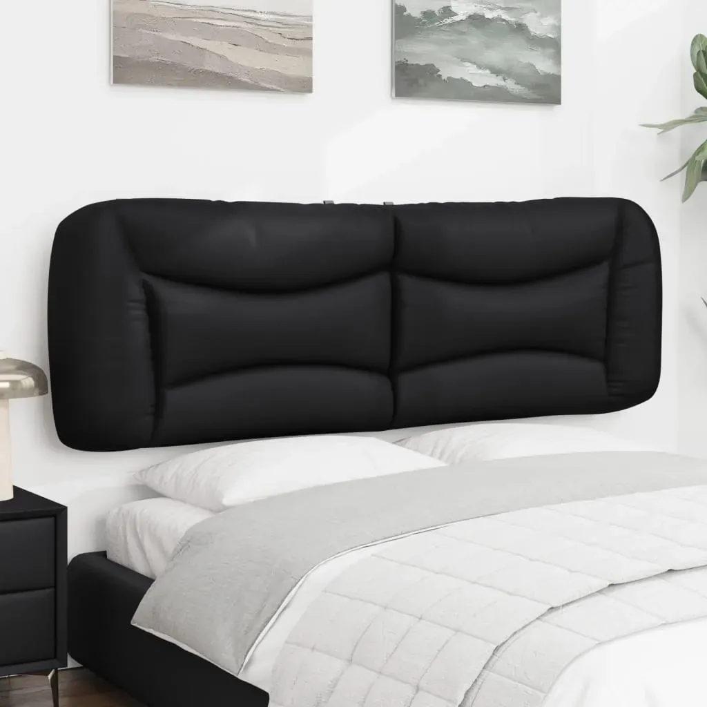 Headboard Cushion "Hvar" Black 153 cm Faux Leather Price