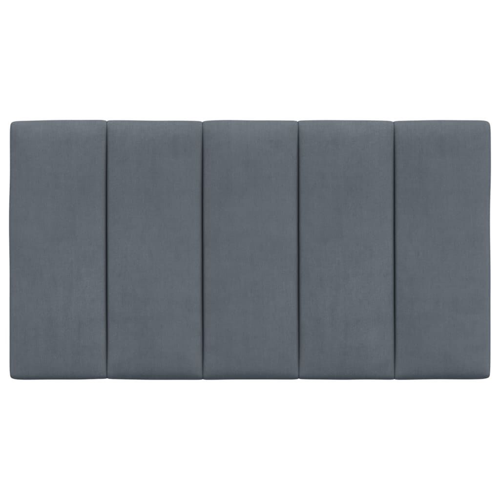 Headboard Cushion Dark Grey 90 cm Velvet Price
