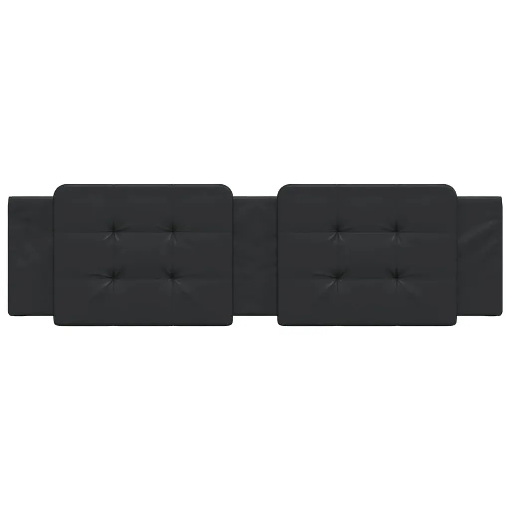 Headboard Cushion "Zadar" Black 180 cm Faux Leather Price