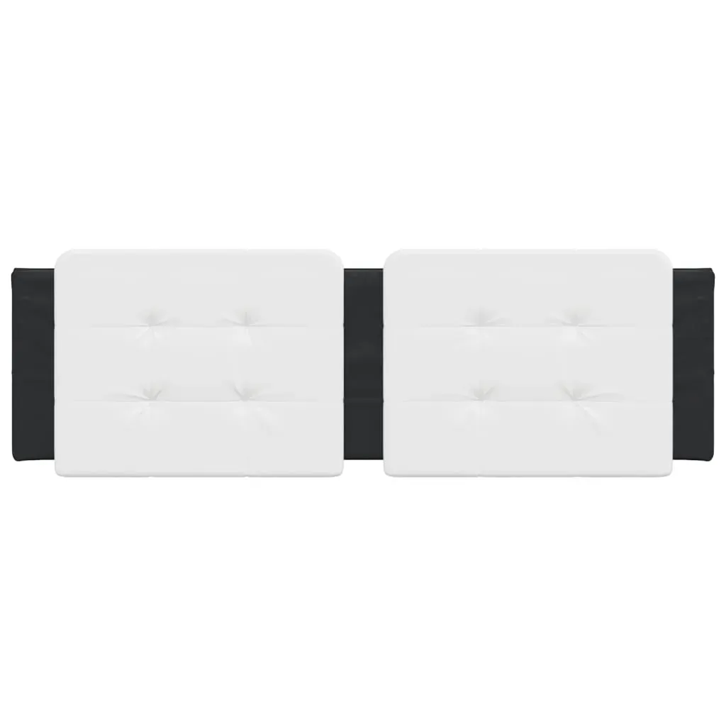Headboard Cushion "Zadar" Black and White 153 cm Faux Leather Price