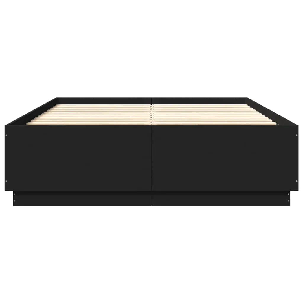 Bed Frame without Mattress Black 150x200 cm Price