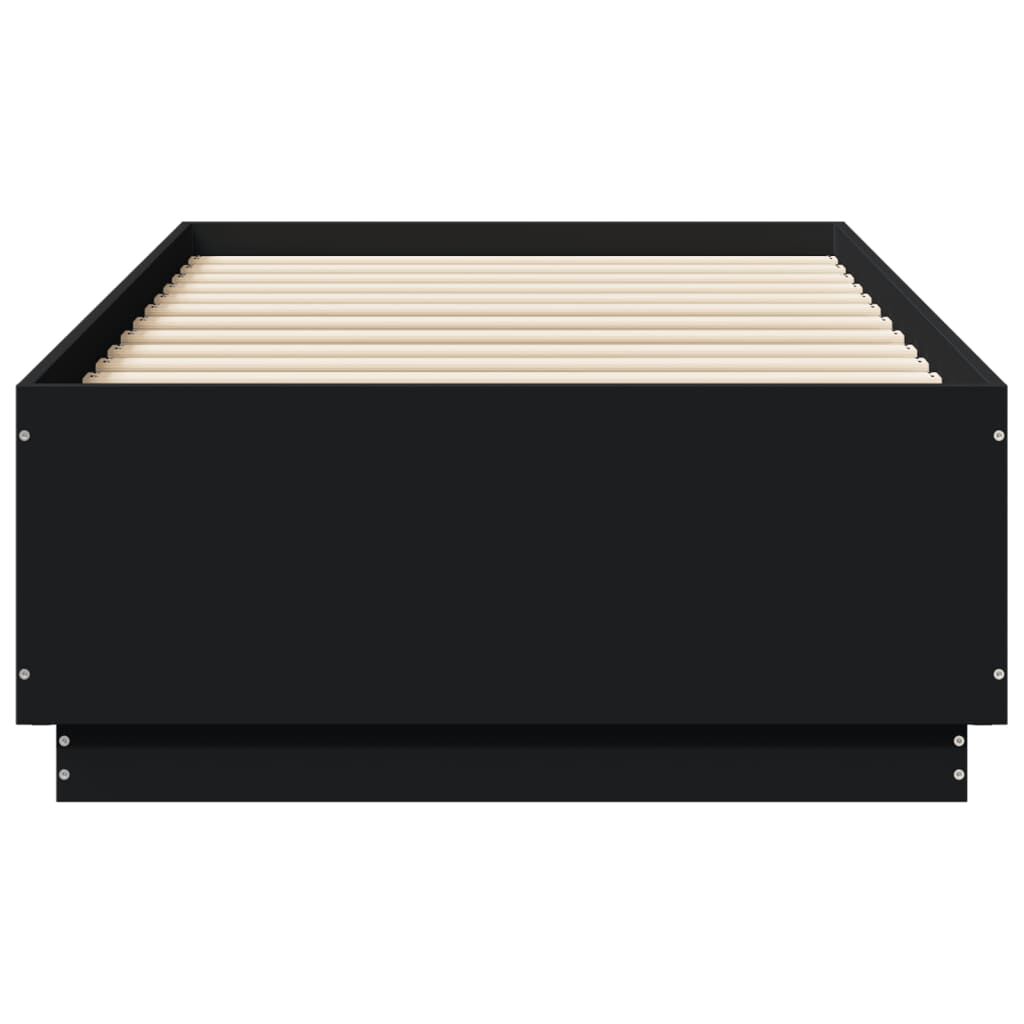 Bed Frame without Mattress Black 90x190 cm Price