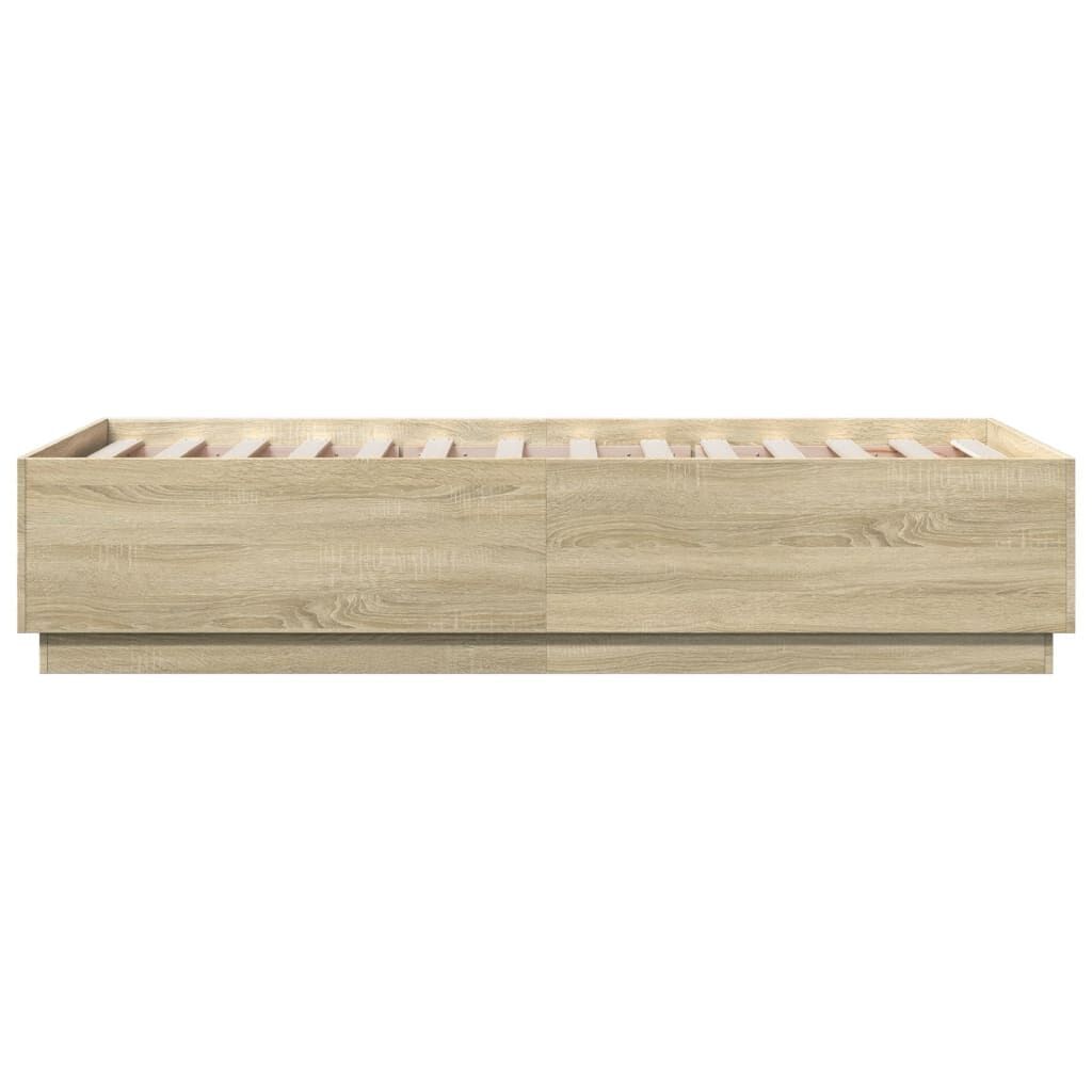 Bed Frame without Mattress Sonoma Oak 90x190 cm Price