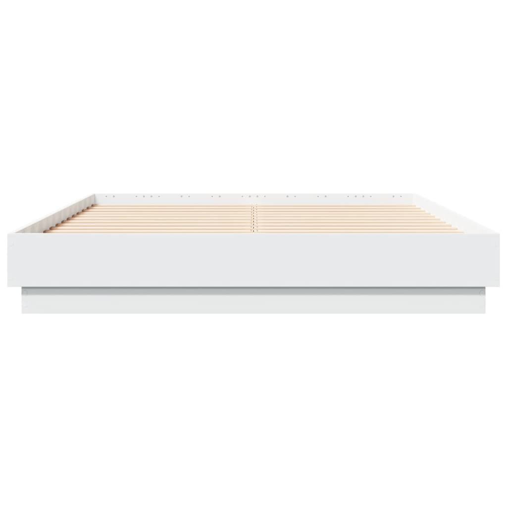 Bed Frame without Mattress White 135x190 cm Price