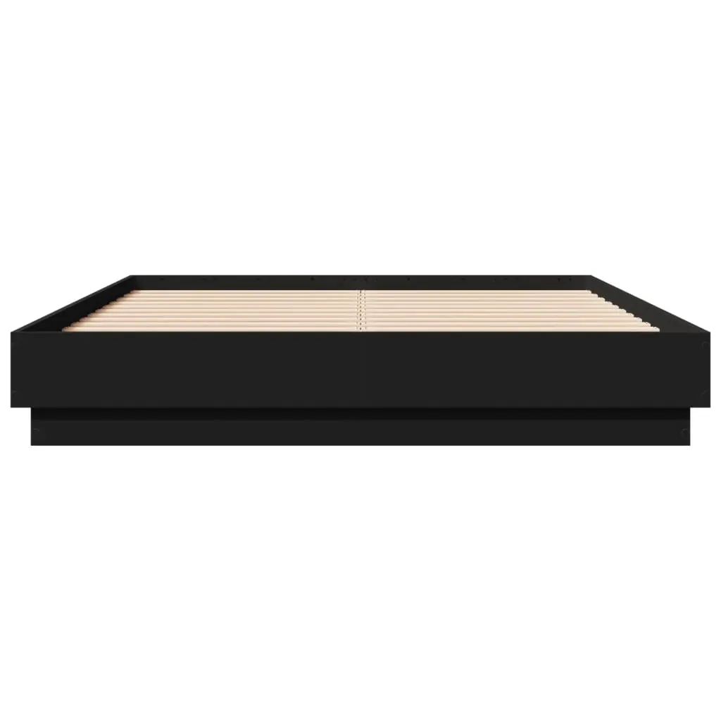 Bed Frame without Mattress Black 135x190 cm Price