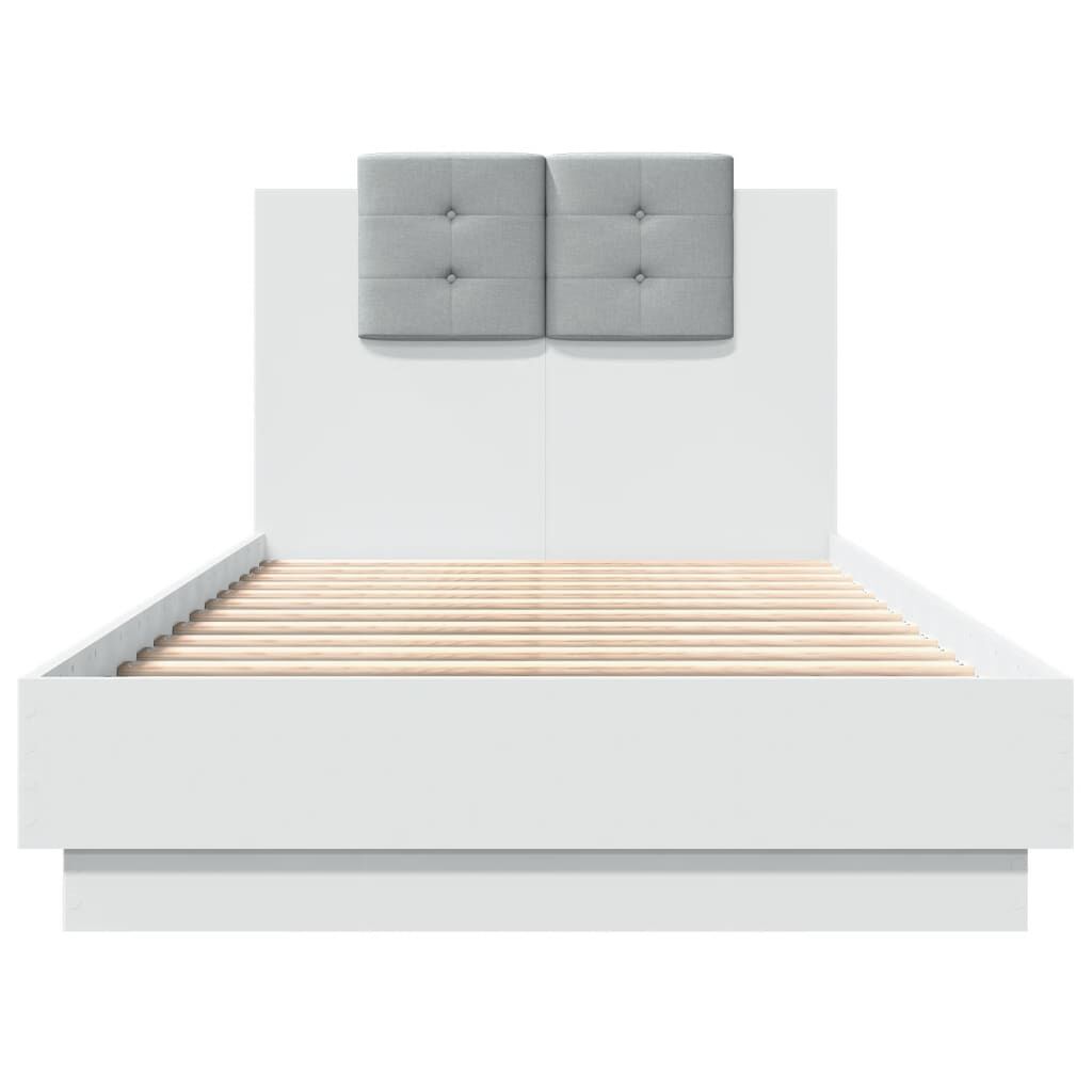 Bed Frame without Mattress White 90x190 cm Price