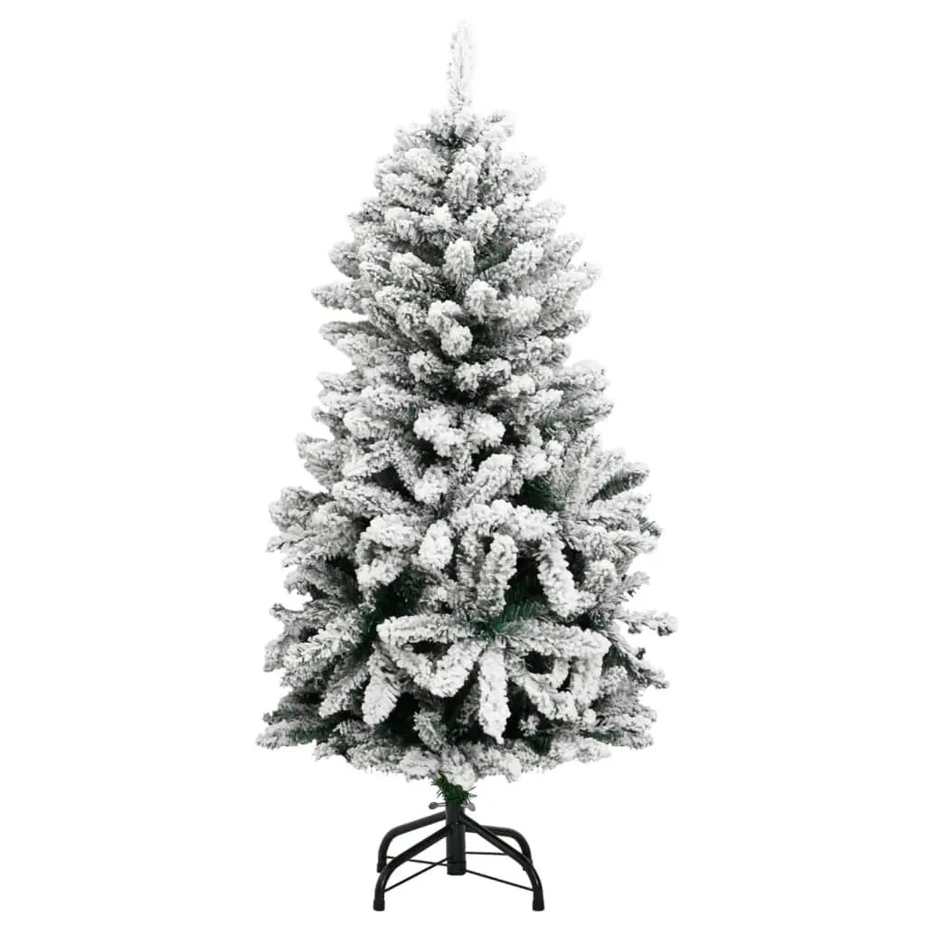 Artificial Hinged Christmas Tree 150 LEDs & Flocked Snow 150 cm Price