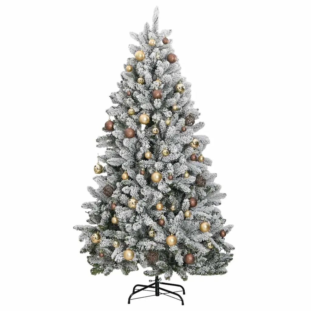 Artificial Hinged Christmas Tree 300 LEDs & Ball Set 180 cm Price