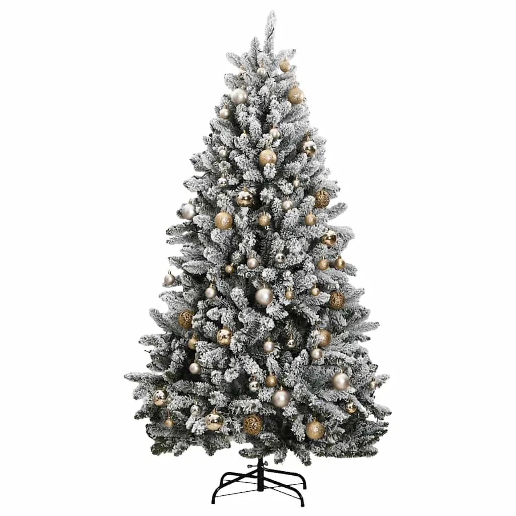 Artificial Hinged Christmas Tree 300 LEDs & Ball Set 180 cm Price
