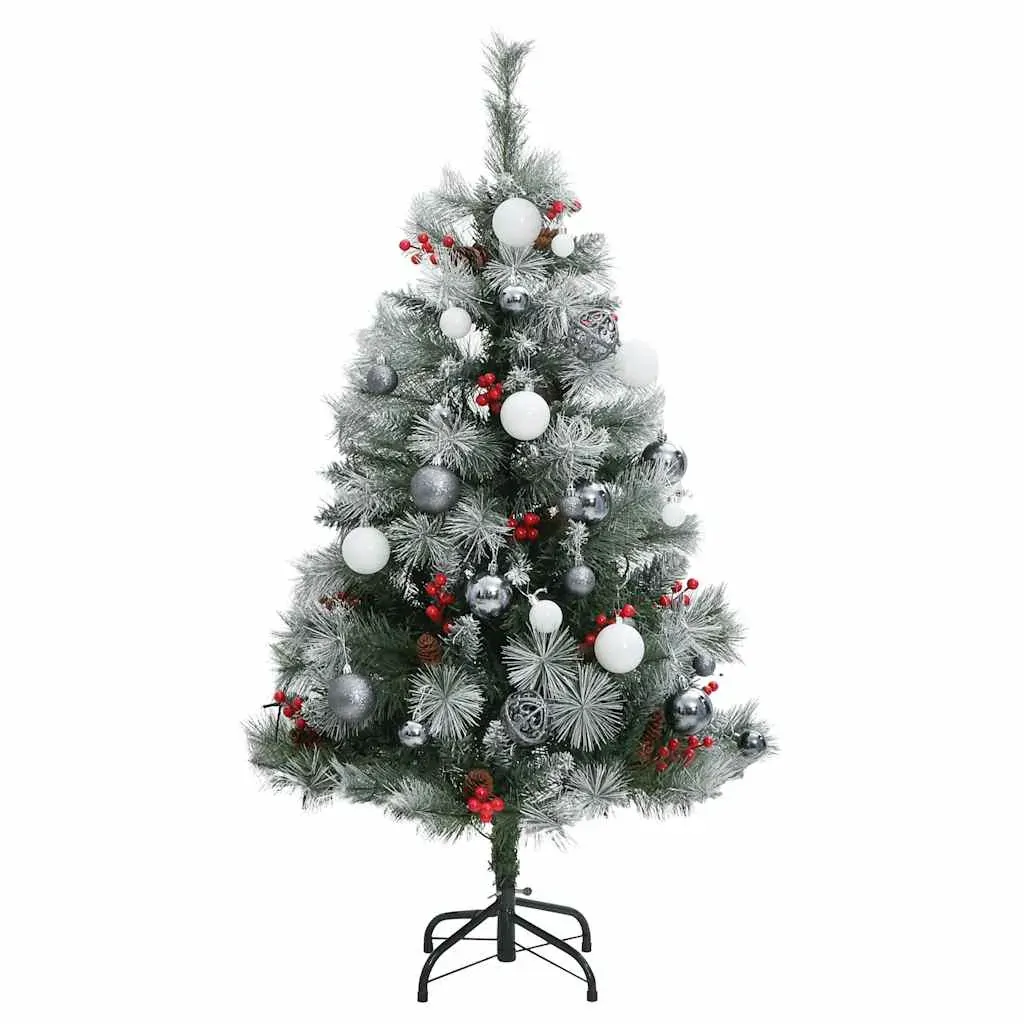 Artificial Hinged Christmas Tree with 150 LEDs & Ball Set 120 cm Price