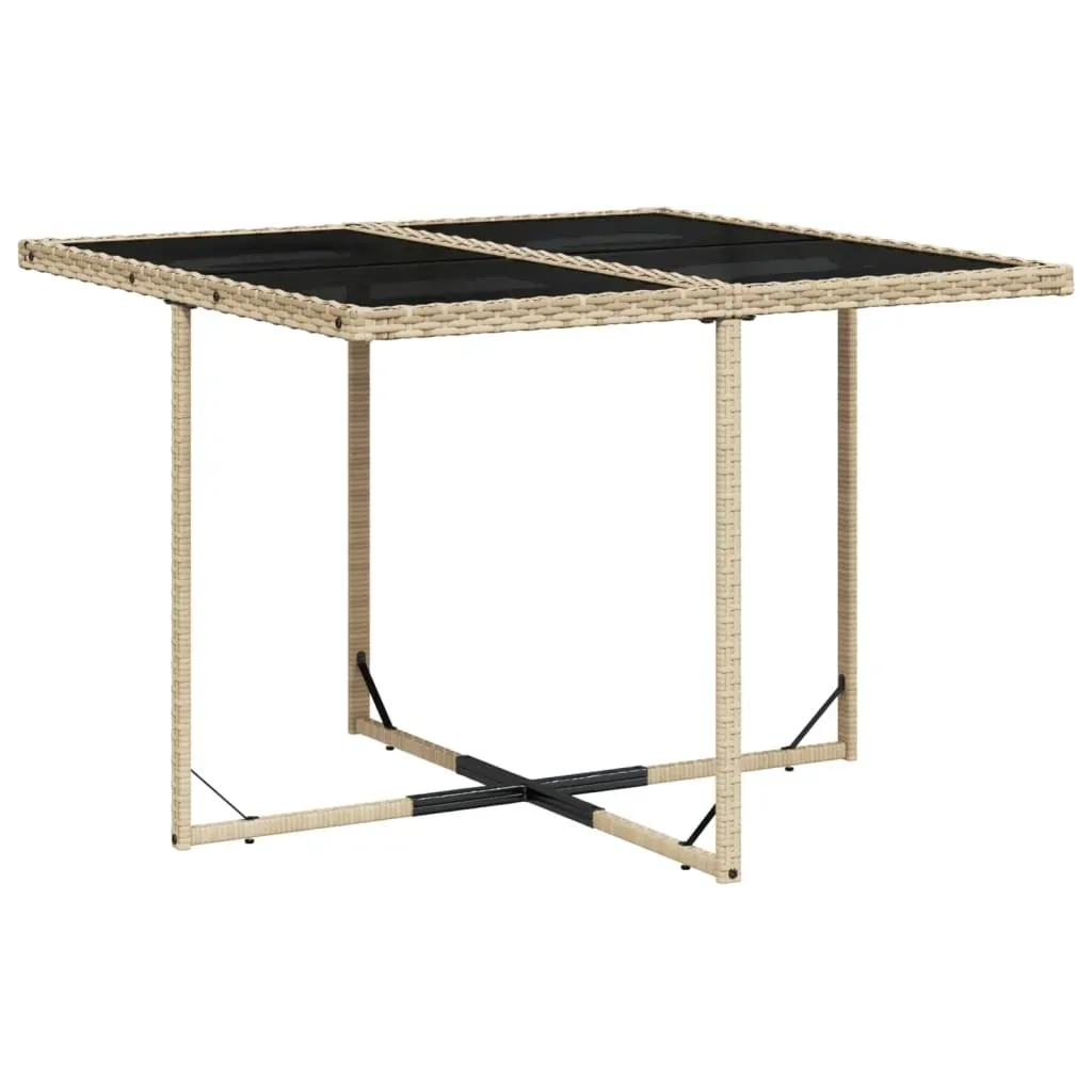 5 Piece Garden Dining Set with Cushions Beige Poly Rattan Price