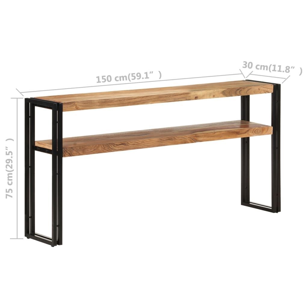 Console Table 150x30x75 cm Solid Acacia Wood Price