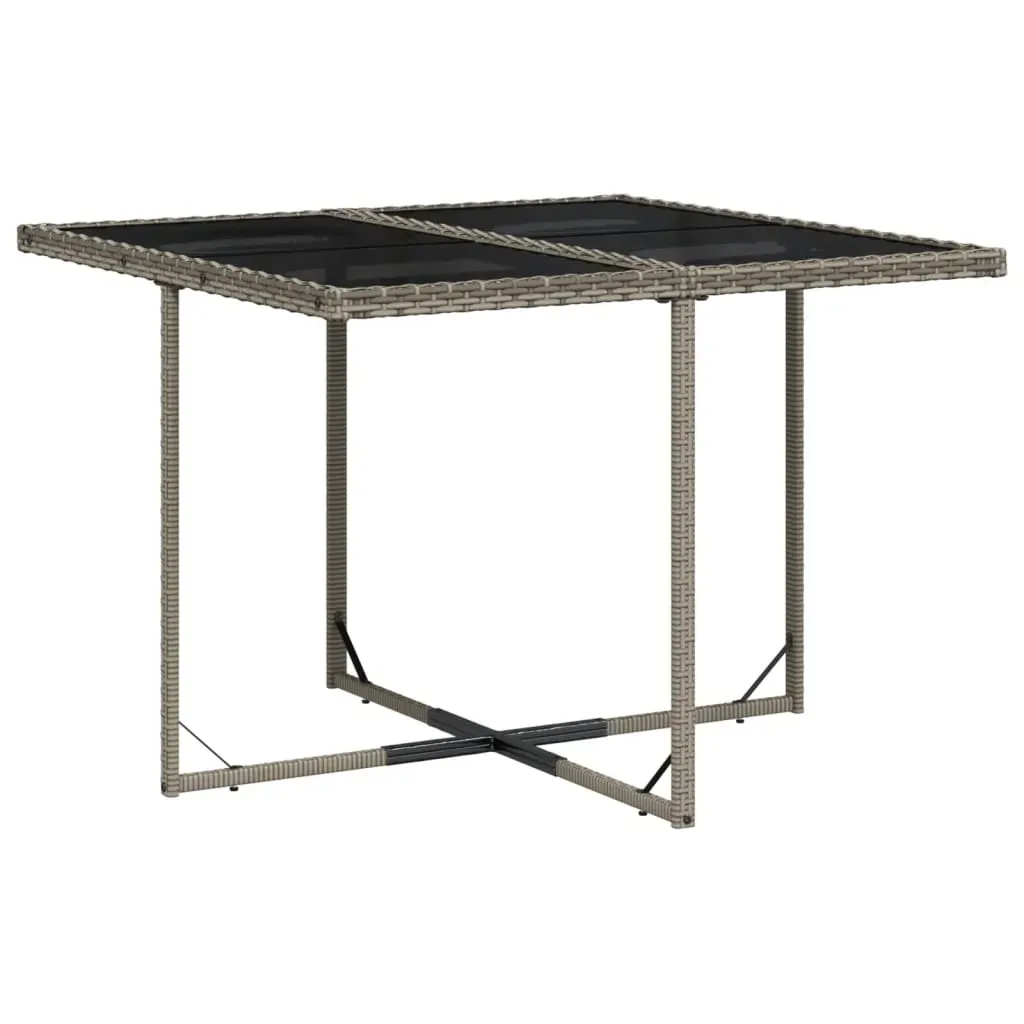 5 Piece Garden Dining Set with Cushions Grey Poly Rattan Price
