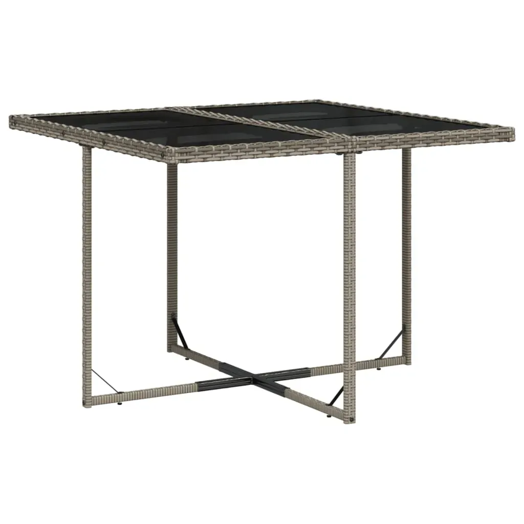11 Piece Garden Dining Set with Cushions Grey Poly Rattan Price
