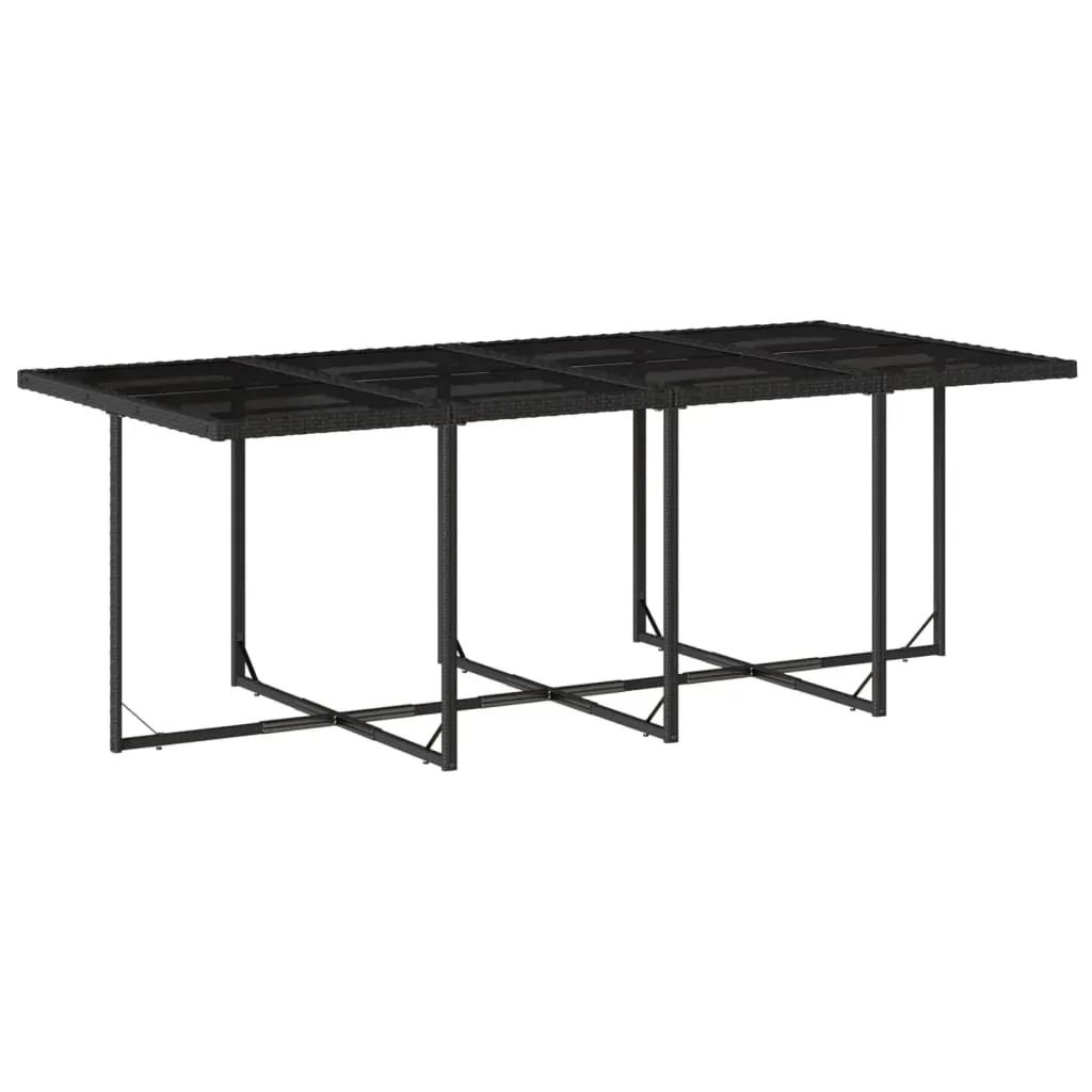 13 Piece Garden Dining Set with Cushions Black Poly Rattan Price
