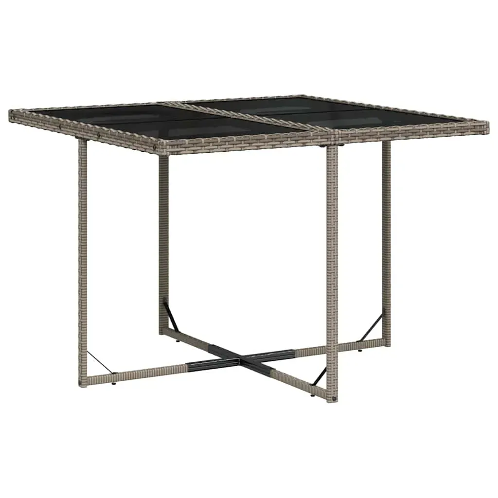 5 Piece Garden Dining Set with Cushions Grey Poly Rattan Price