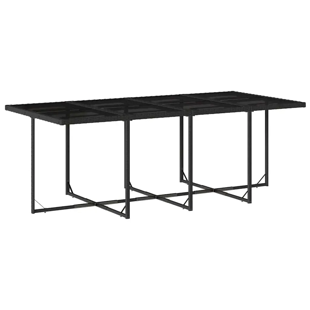 13 Piece Garden Dining Set with Cushions Black Poly Rattan Price