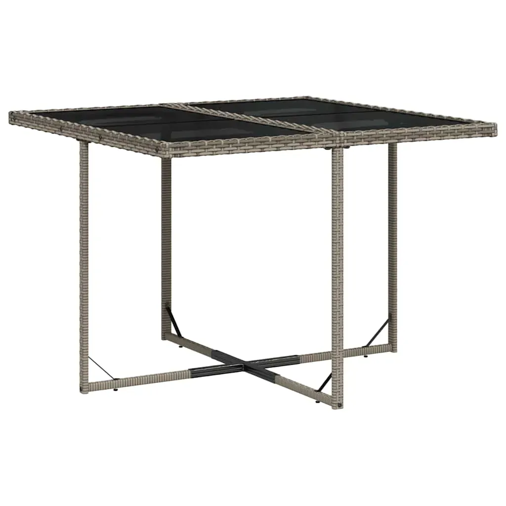 5 Piece Garden Dining Set with Cushions Grey Poly Rattan Price