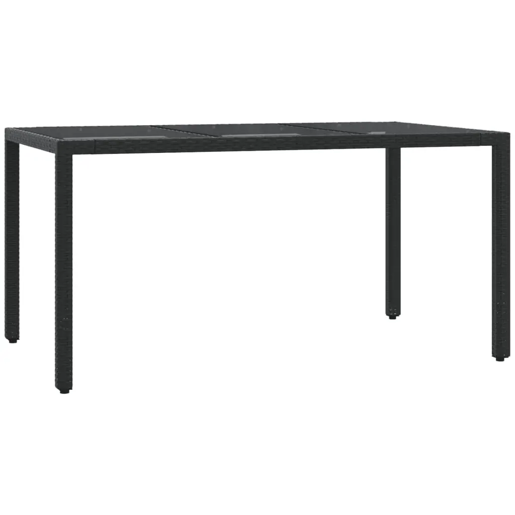 7 Piece Garden Dining Set with Cushions Black Poly Rattan Price