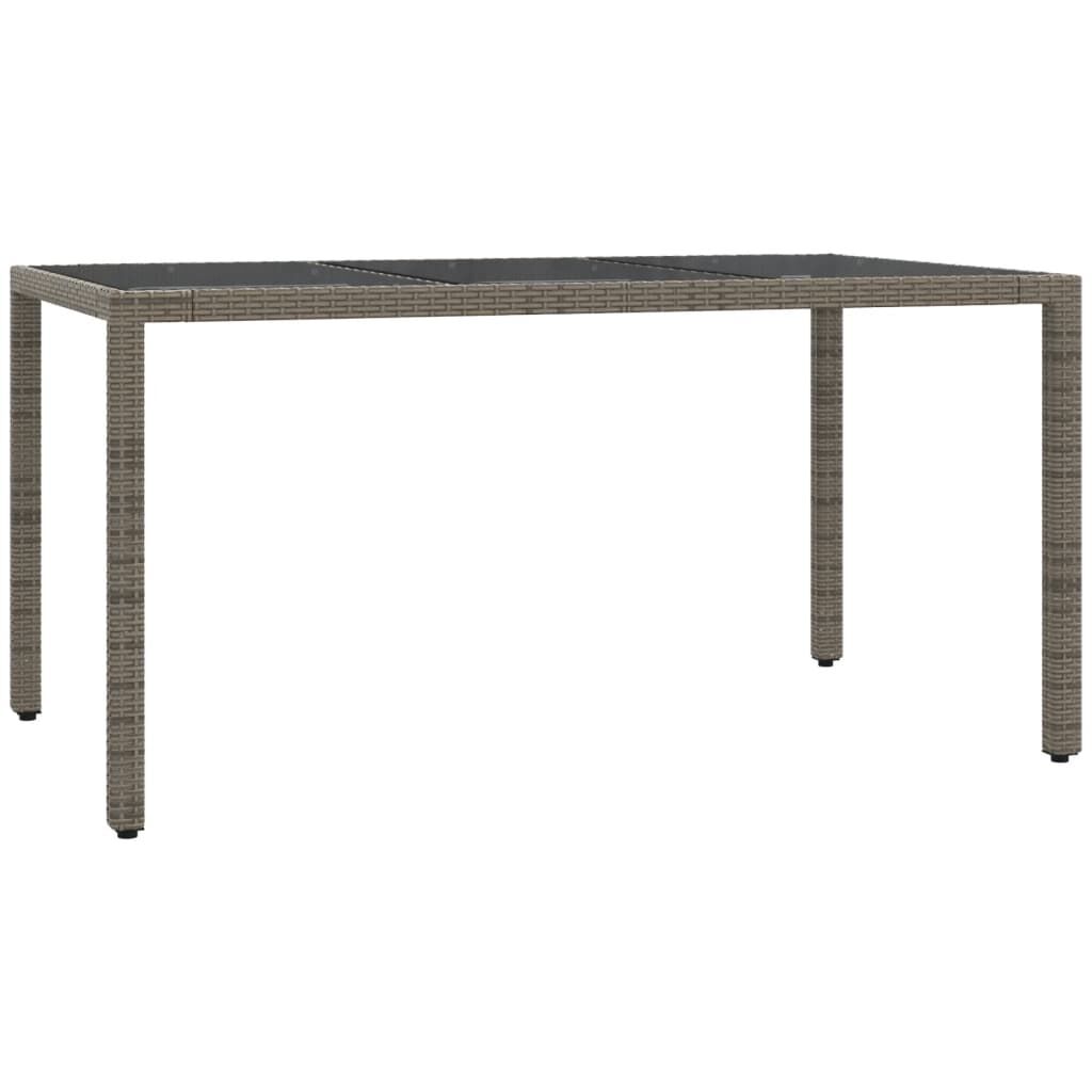 7 Piece Garden Dining Set with Cushions Grey Poly Rattan Price