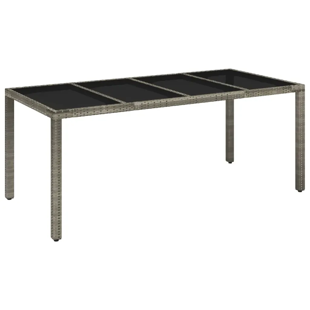 9 Piece Garden Dining Set with Cushions Grey Poly Rattan Price