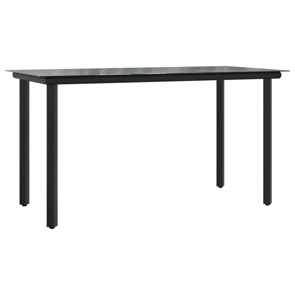 7 Piece Garden Dining Set with Cushions Black Poly Rattan Price