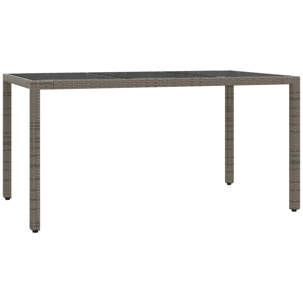 5 Piece Garden Dining Set with Cushions Grey Poly Rattan Price