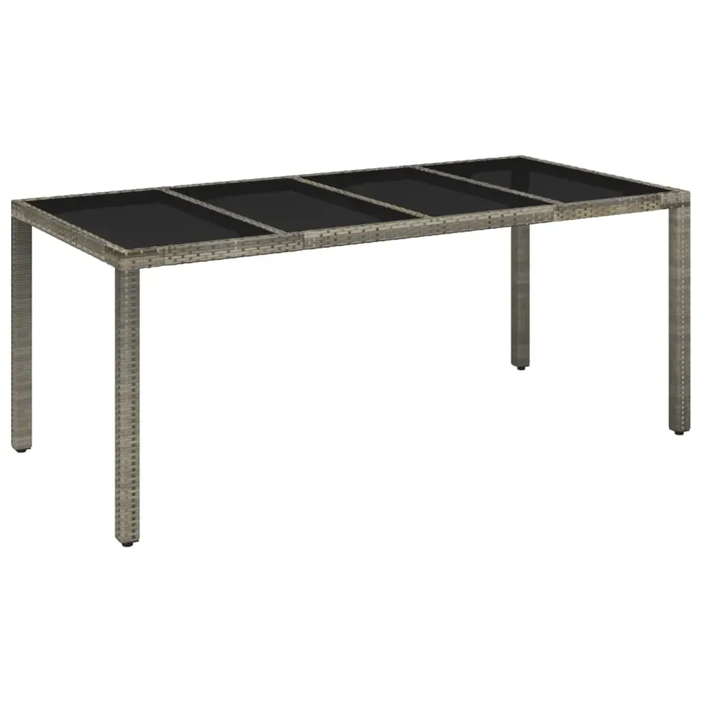 9 Piece Garden Dining Set with Cushions Grey Poly Rattan Price