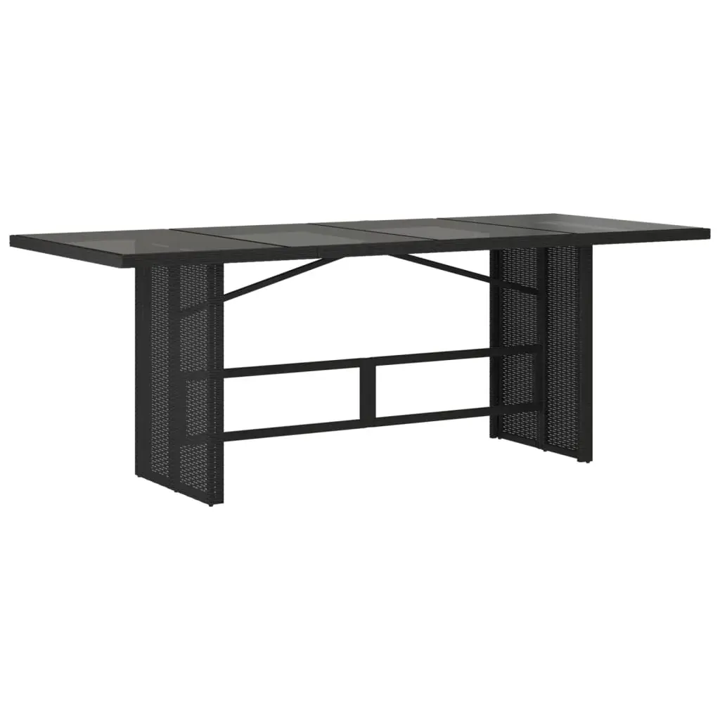 9 Piece Garden Dining Set with Cushions Black Poly Rattan Price
