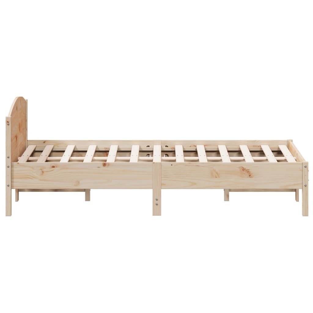 Bed Frame without Mattress 150x200 cm Solid Wood Pine Price