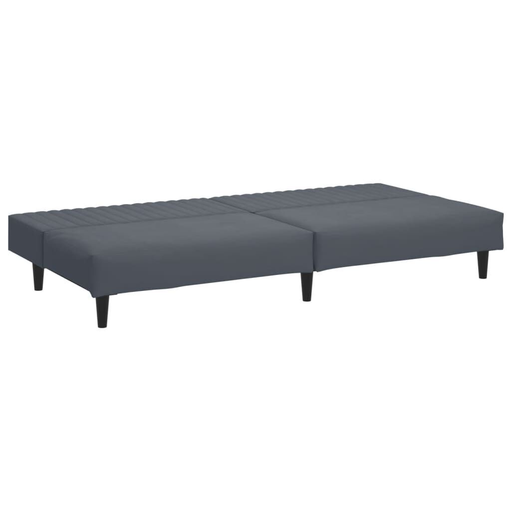 2 Piece Sofa Set Dark Grey Velvet Price