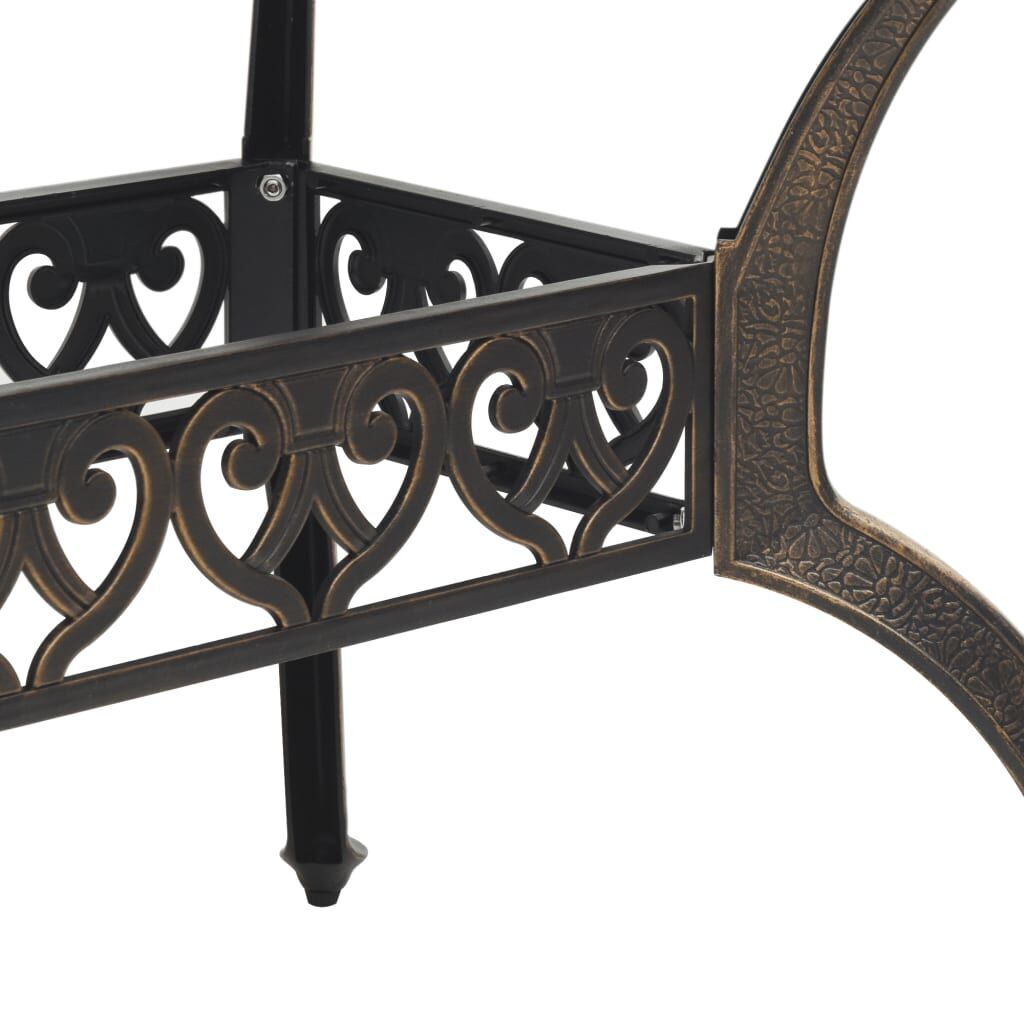 5 Piece Garden Dining Set Bronze Cast Aluminium Price