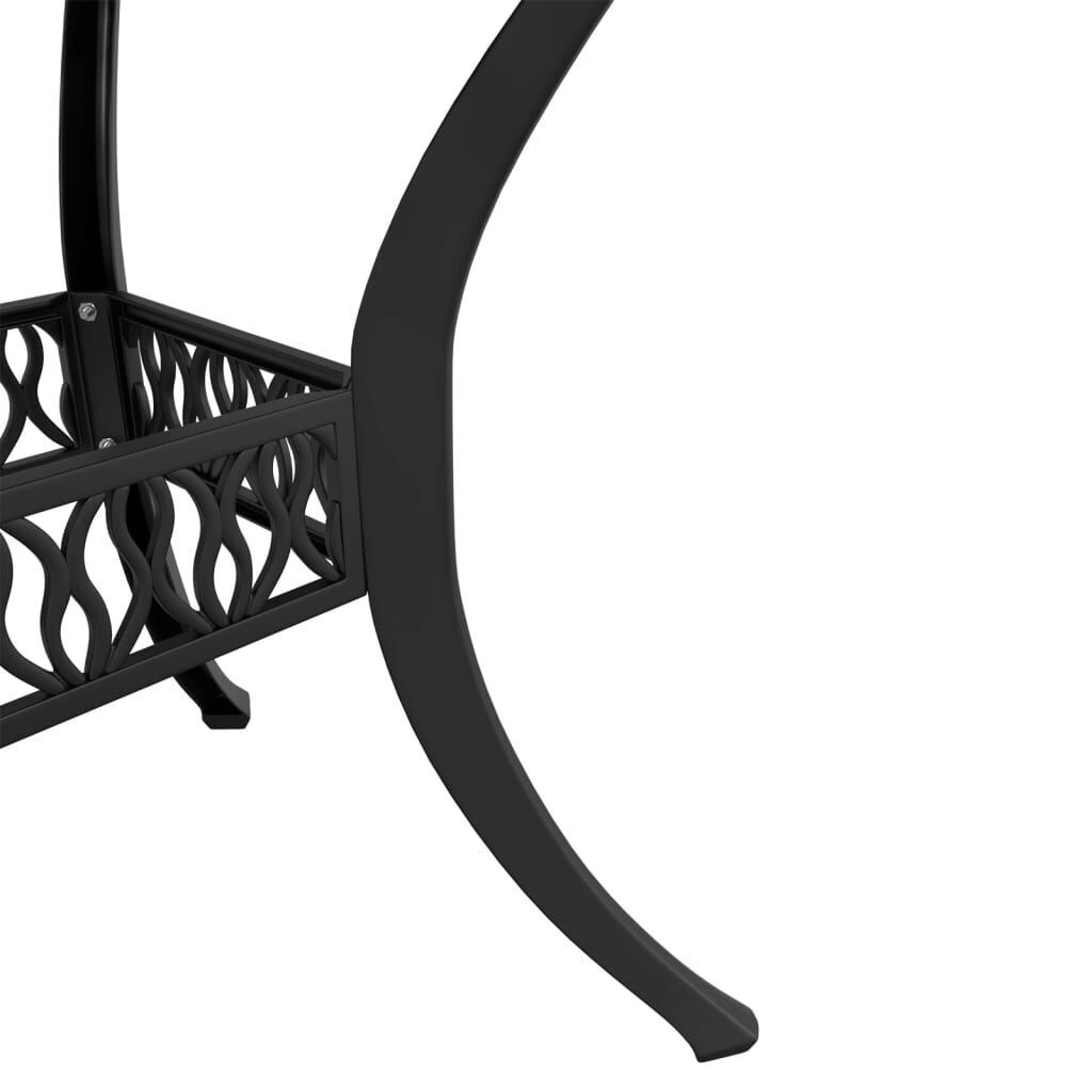 3 Piece Bistro Set Black Cast Aluminium Price