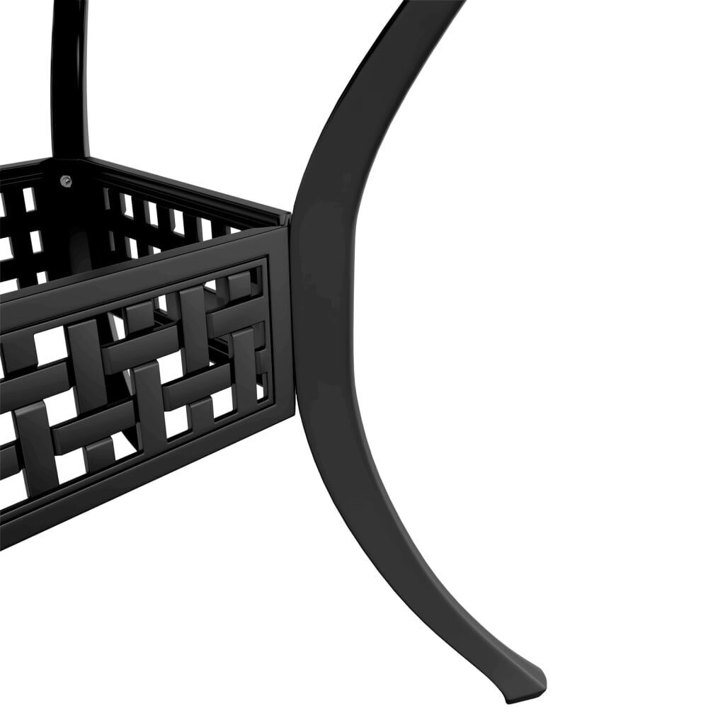 3 Piece Bistro Set Black Cast Aluminium Price