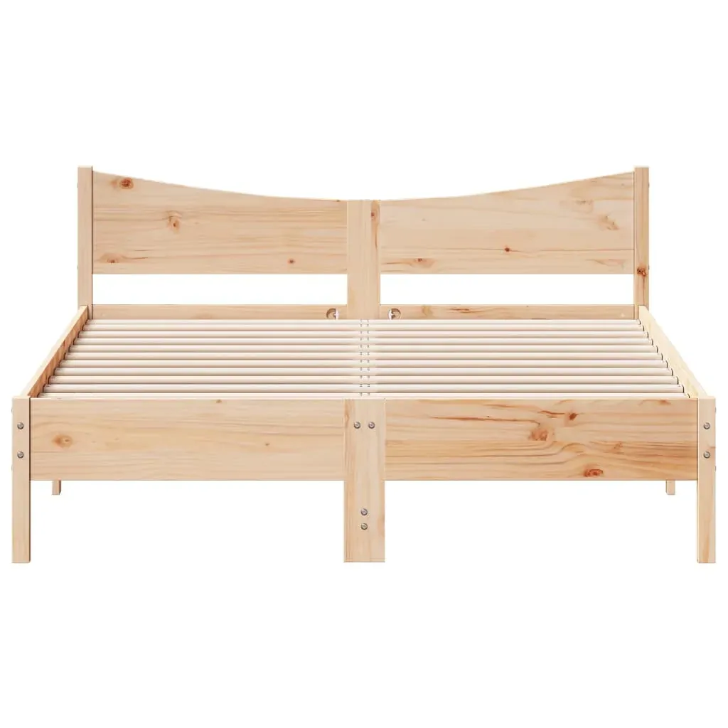 Bed Frame without Mattress 150x200 cm Solid Wood Pine Price