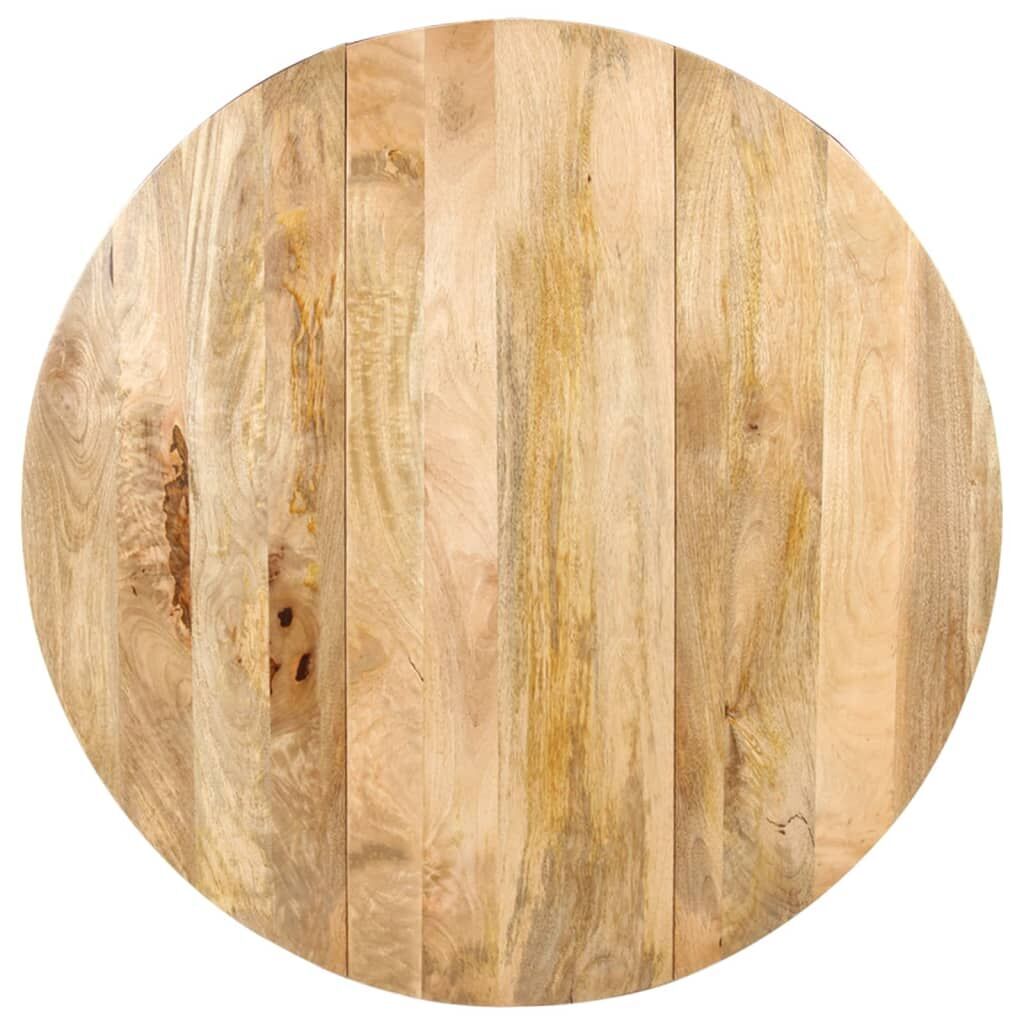 Dining Table Round 110x76 cm Solid Mango Wood Price
