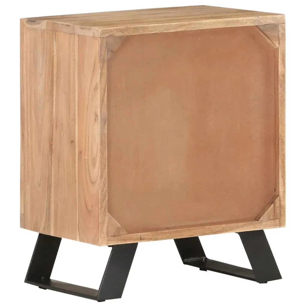 Bedside Cabinet 40x30x50 cm Solid Acacia Wood with Live Edges Price