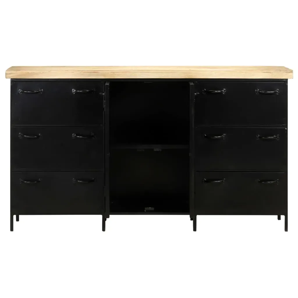 Sideboard 140x38x76 cm Rough Mango Wood Price