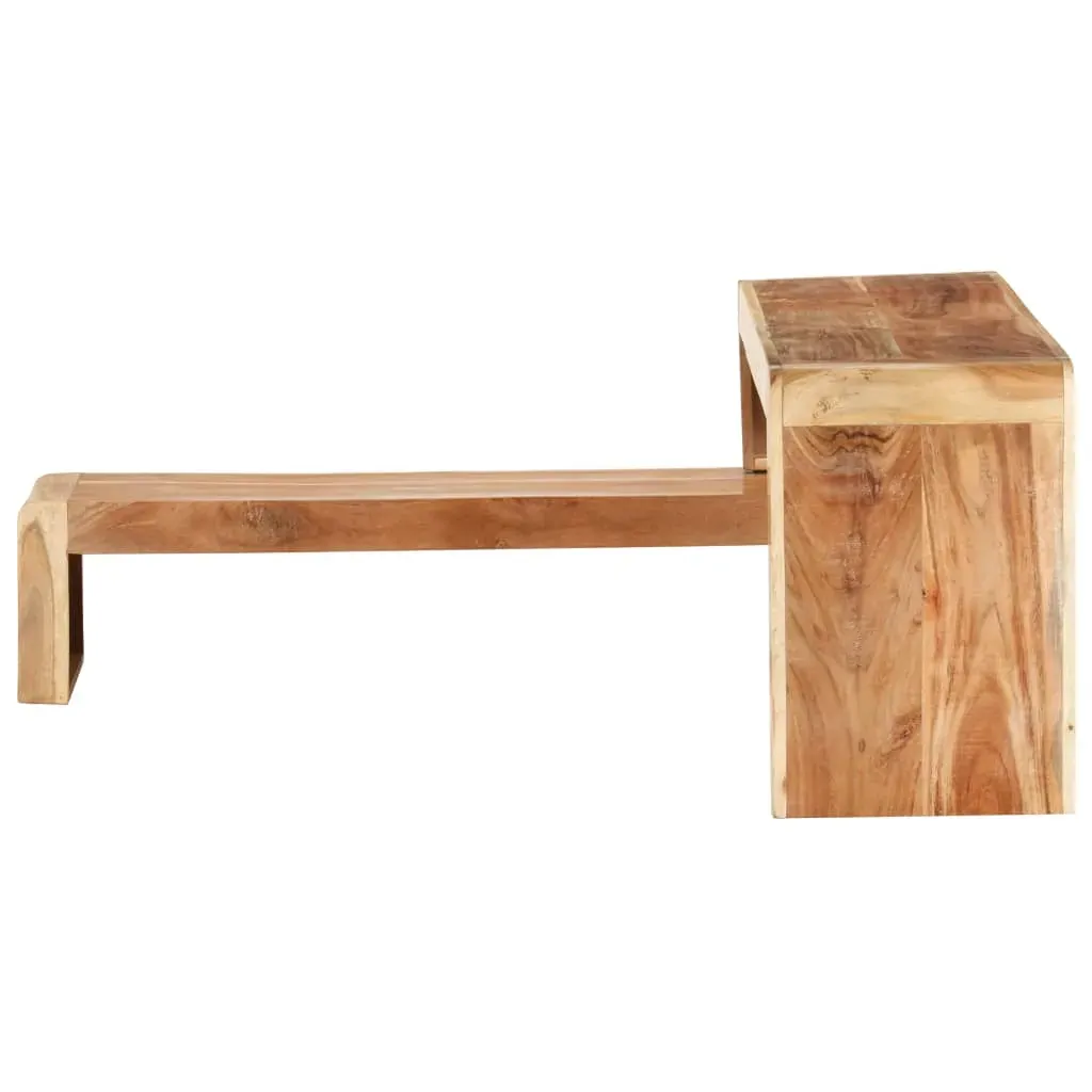 2 Piece TV Cabinet Solid Acacia Wood Price