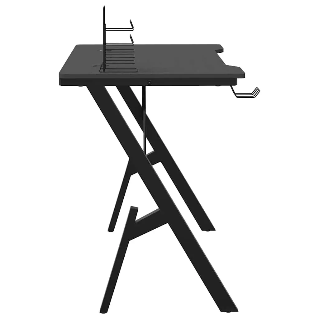 Gaming Desk with Y Shape Legs Black 90x60x75 cm Price